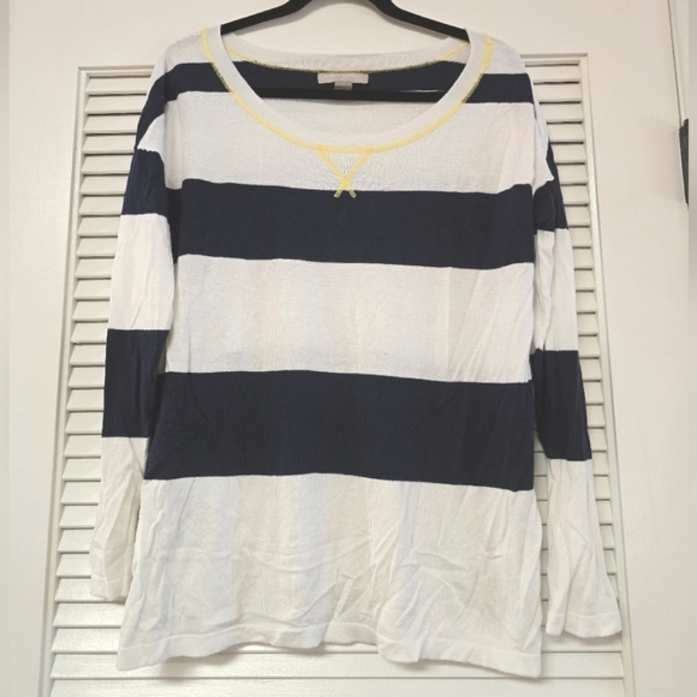 Banana Republic - Stripe Nautical Long-Sleeve Lightweight Top